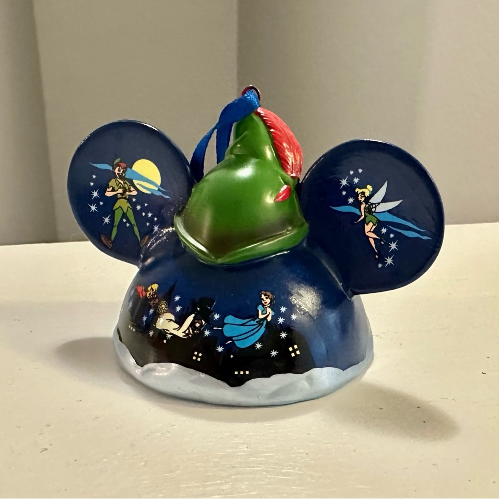 Disney Peter Pan Blue and Green Mickey Mouse Ear Ornament